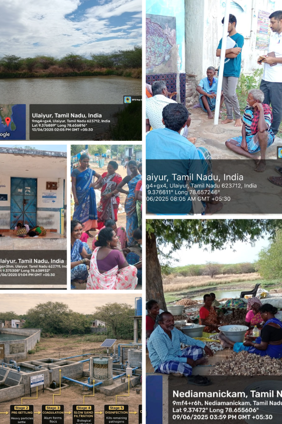Live-in-Labs fieldwork in Ulaiyur, Tamil Nadu